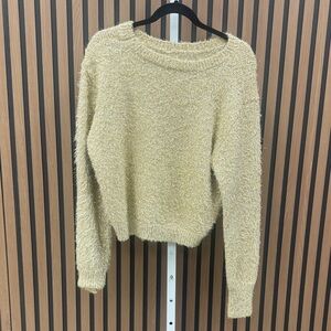 Rachel Zoe Textured Cream Sweater